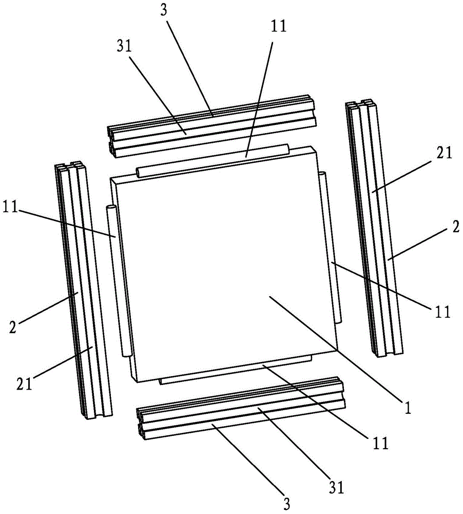 Splicing component convenient to splice