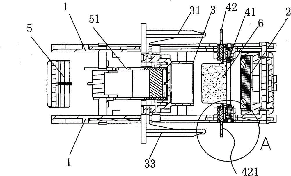 Automatic dropping device of coffee machine