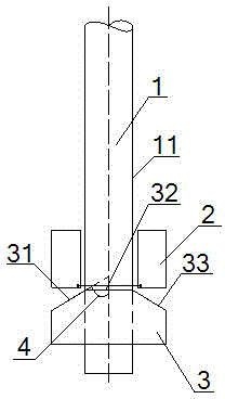 Wedge type inner anchor head