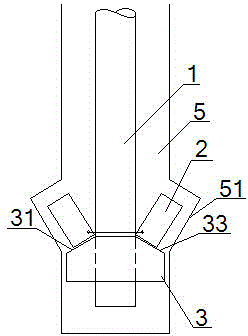 Wedge type inner anchor head