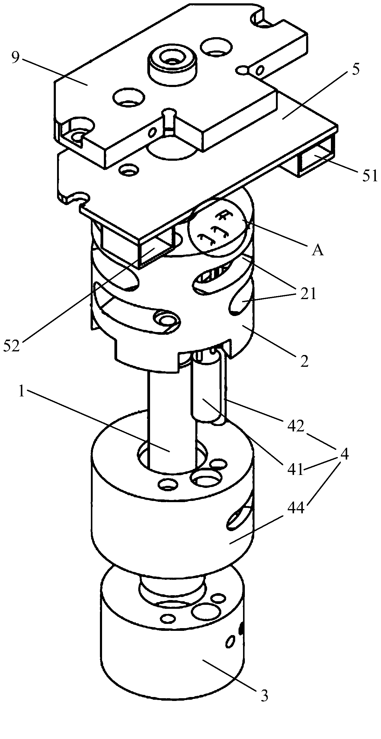 Integrated 3D (three-dimensional) printer extruding nozzle