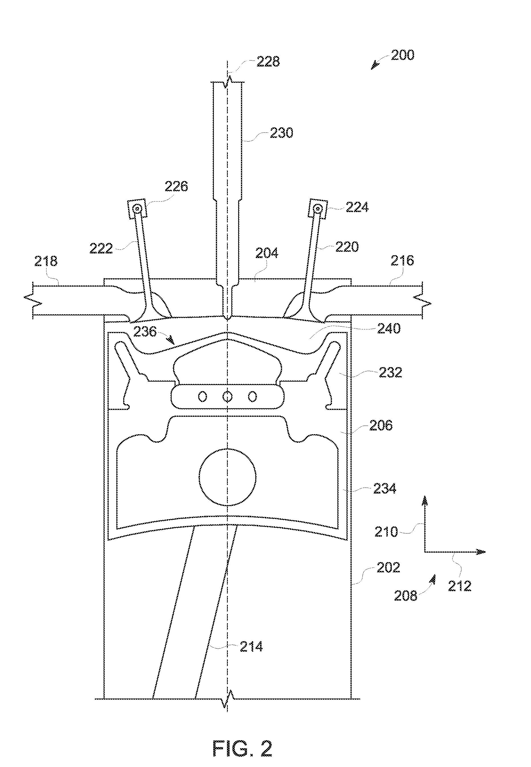 Combustion system including a piston crown and fuel injector