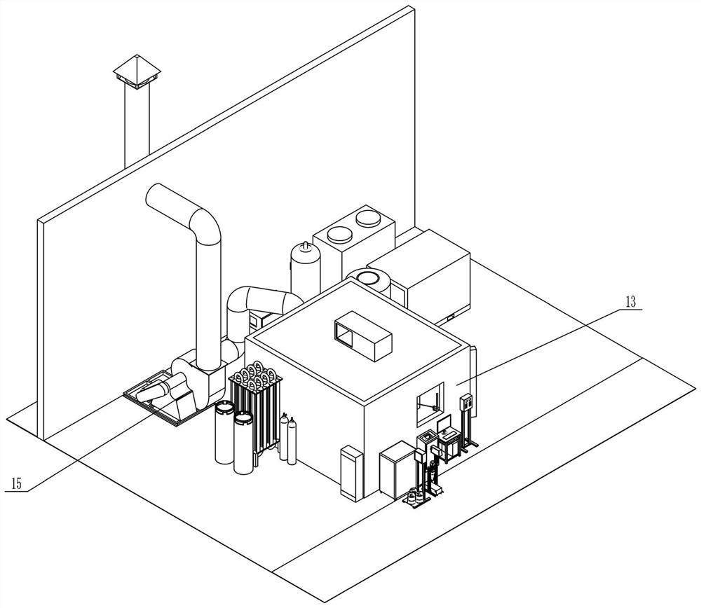 Aero-engine high-pressure rotor blade service environment simulation device