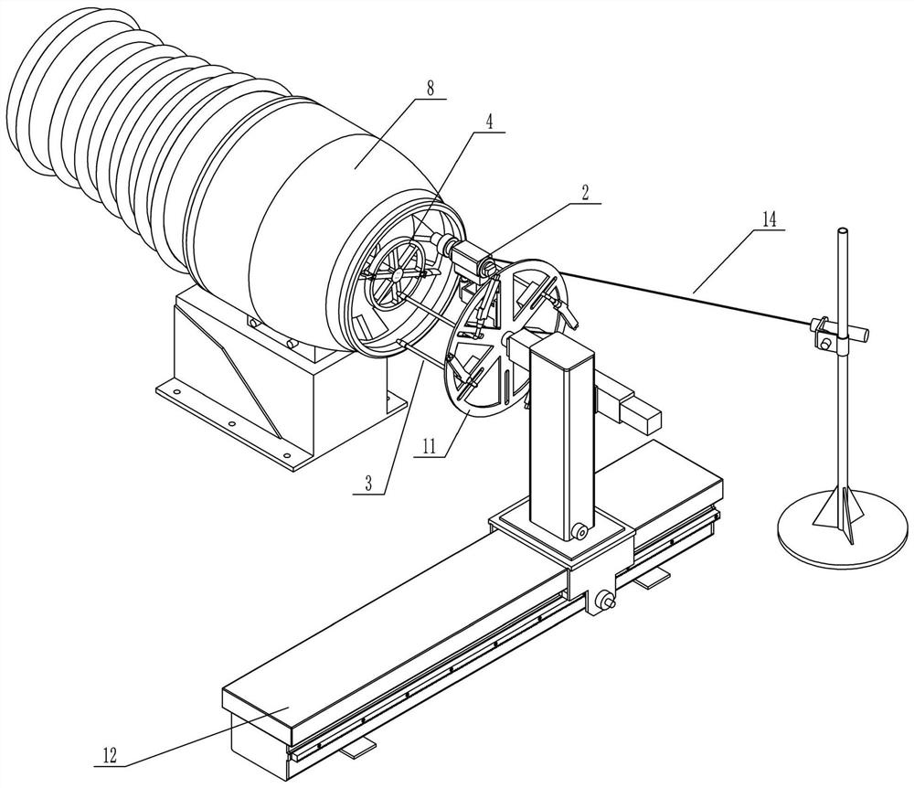 Aero-engine high-pressure rotor blade service environment simulation device