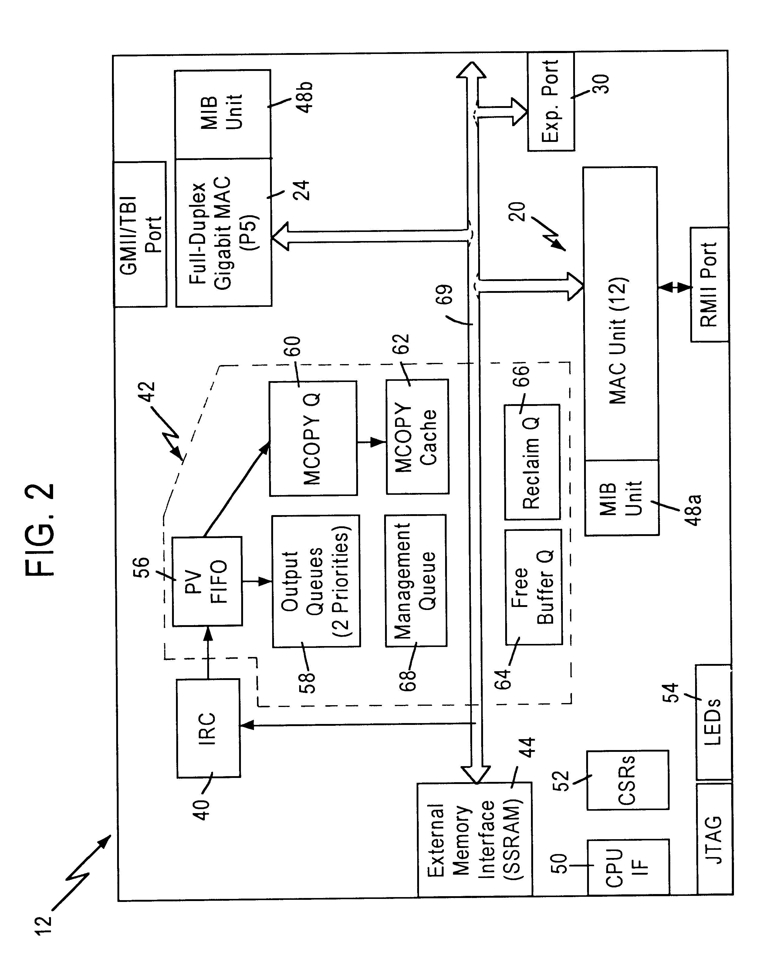 Weighted round robin cell architecture