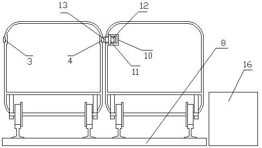 Parallel access non-stopping high-speed train