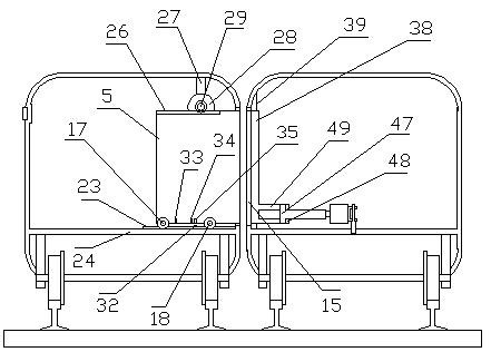 Parallel access non-stopping high-speed train