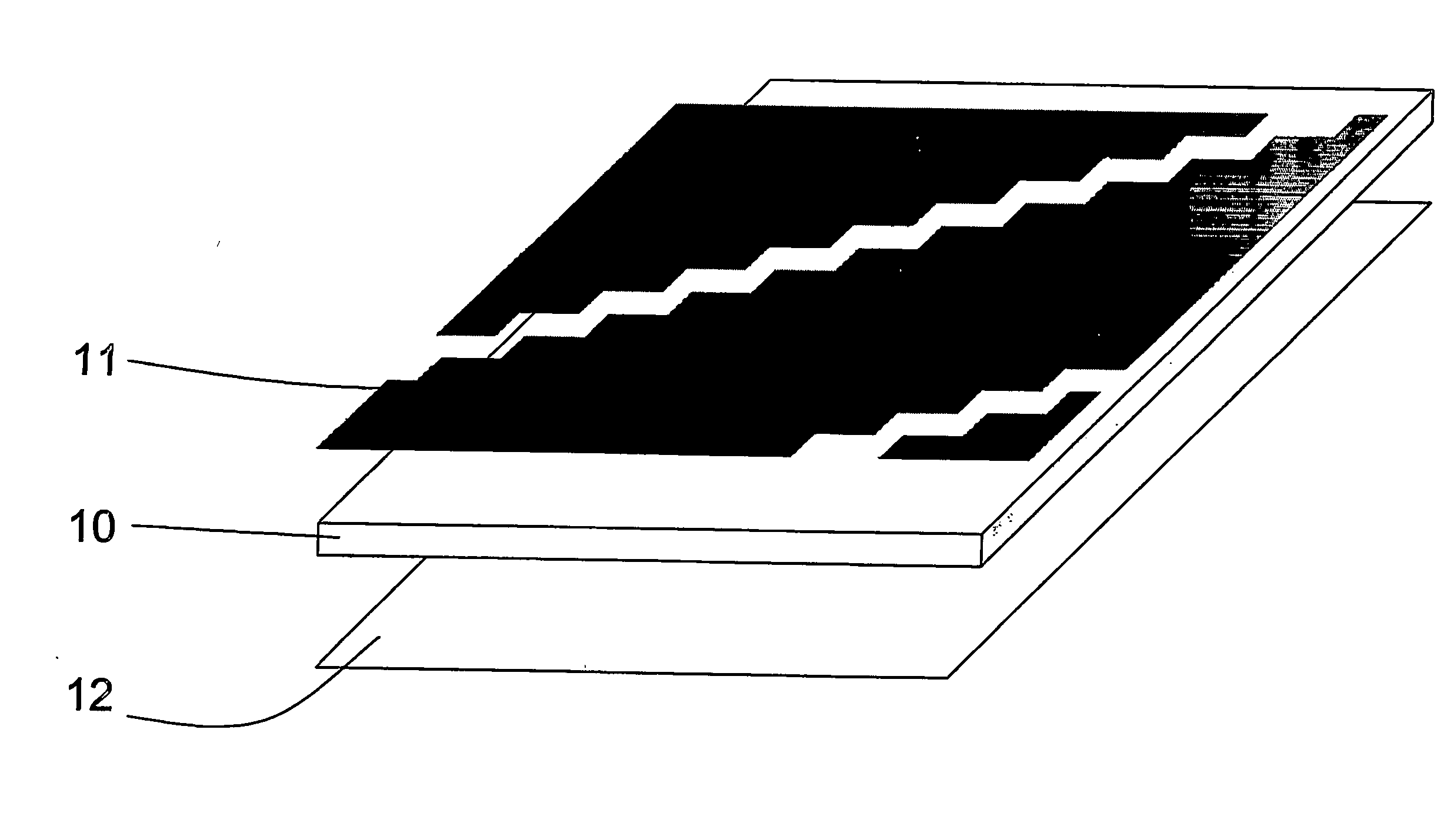 Arrangement for two-dimensional or three-dimensional representation