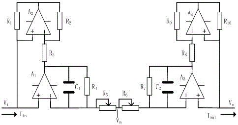 Capacitively coupled non-contact conductance measurement device and method based on virtual inductance