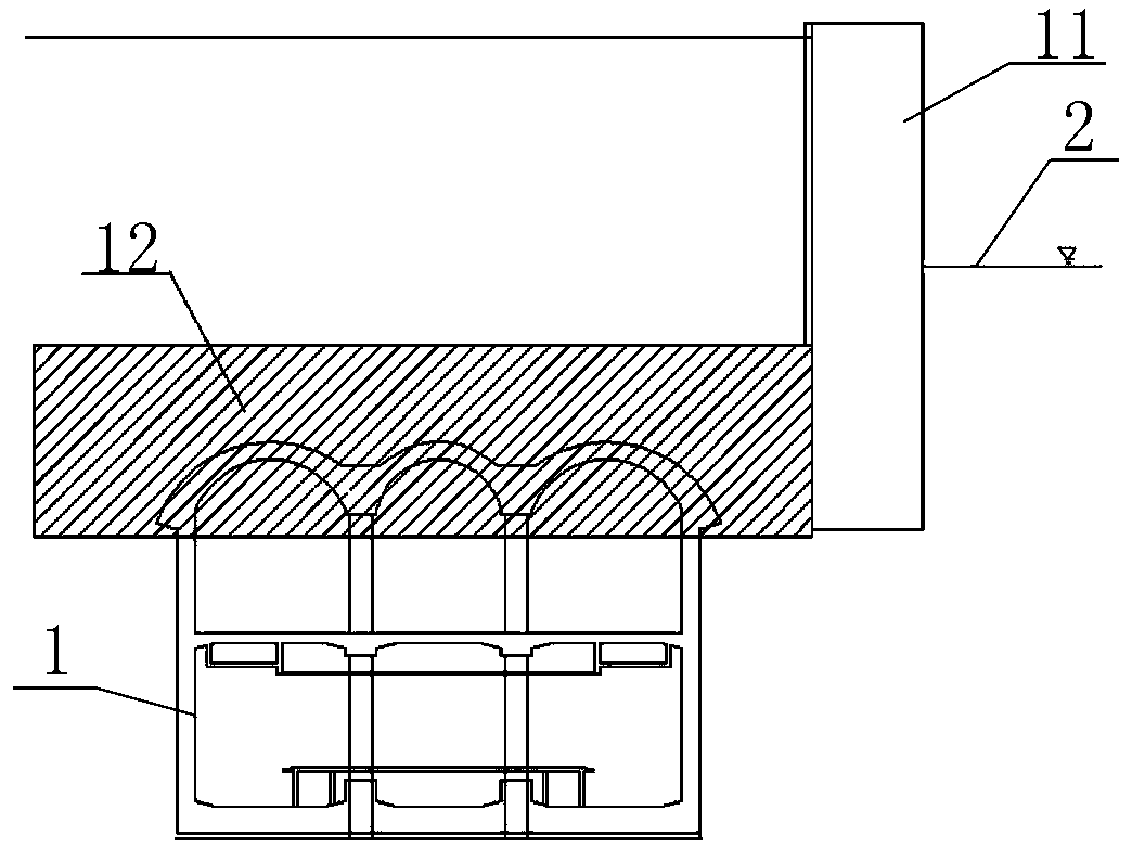 All-dimensional water stop structure for underground station underground excavated in confined water stratum and construction method of all-dimensional water stop structure