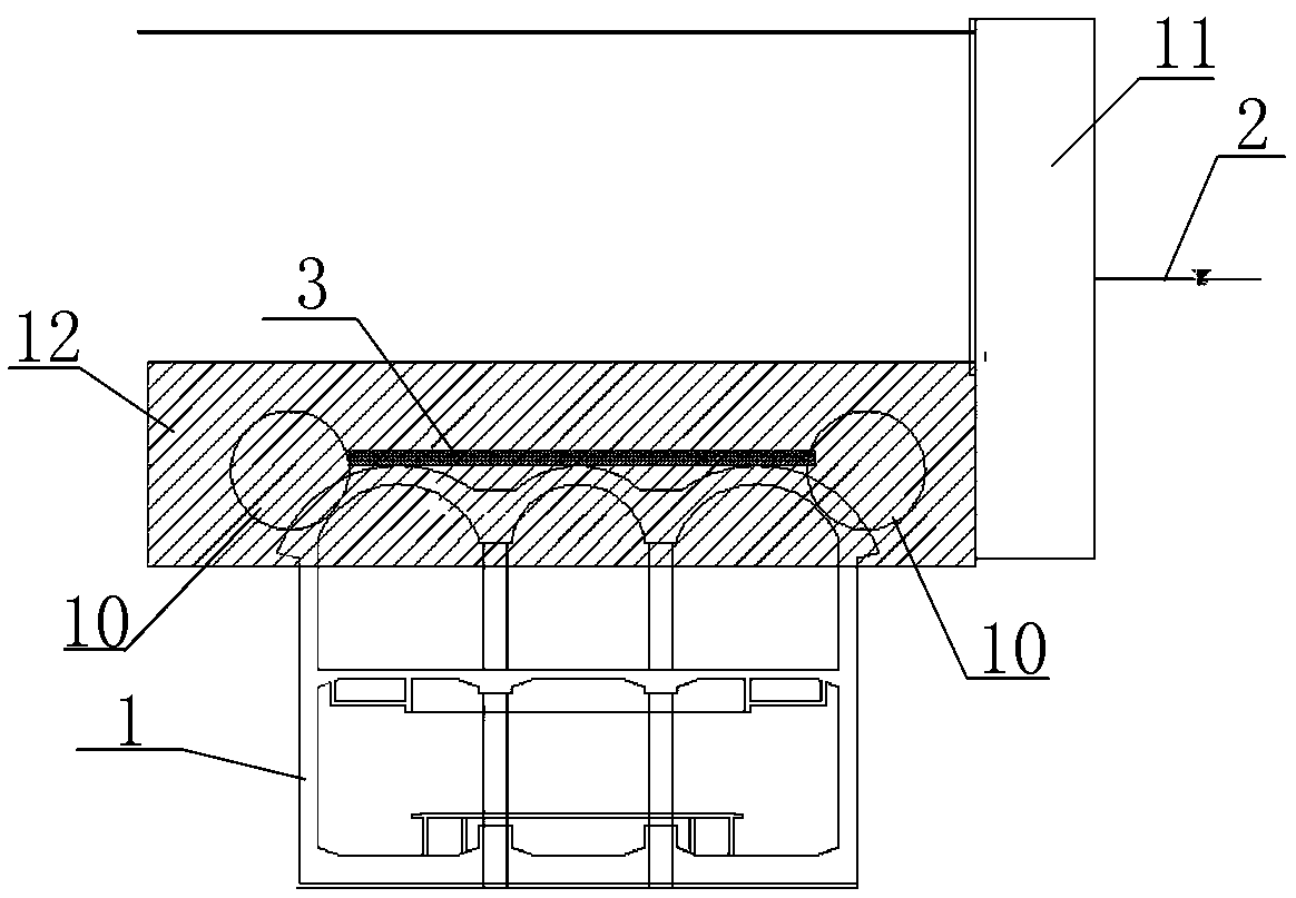 All-dimensional water stop structure for underground station underground excavated in confined water stratum and construction method of all-dimensional water stop structure