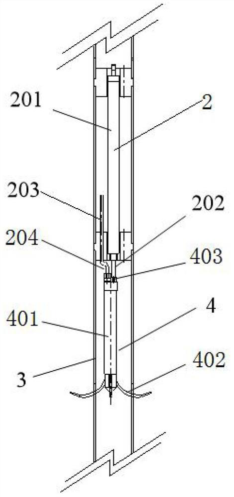 Foundation layered settlement monitoring device and assembling method thereof