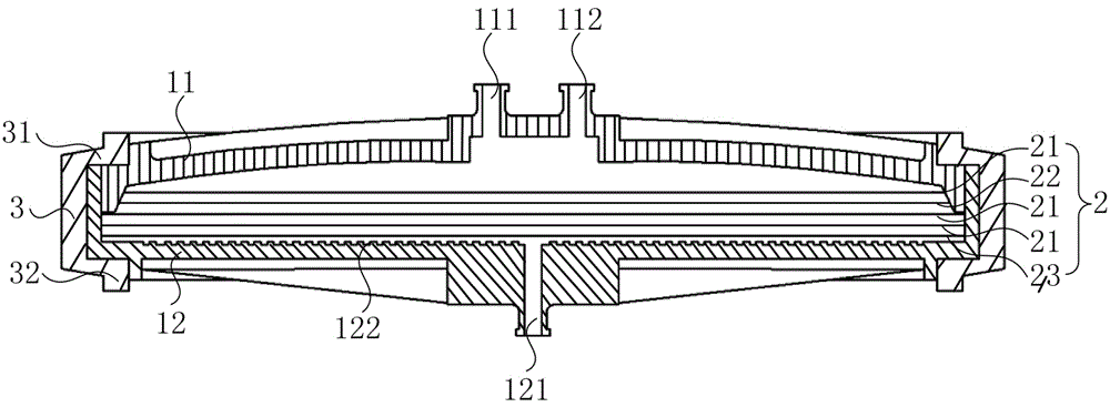 Plasma filtering device for treatment of acute cerebral infarction and method