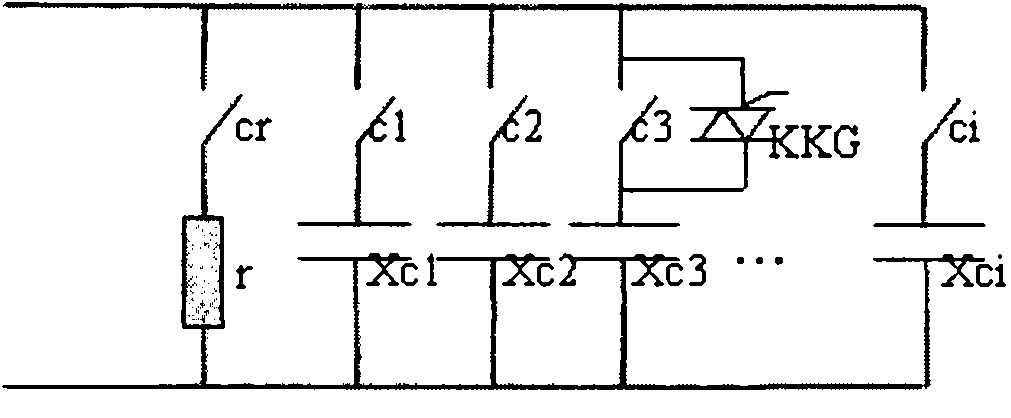 Capacitance-adjusting type arc suppression coil complete device and operation mod of same