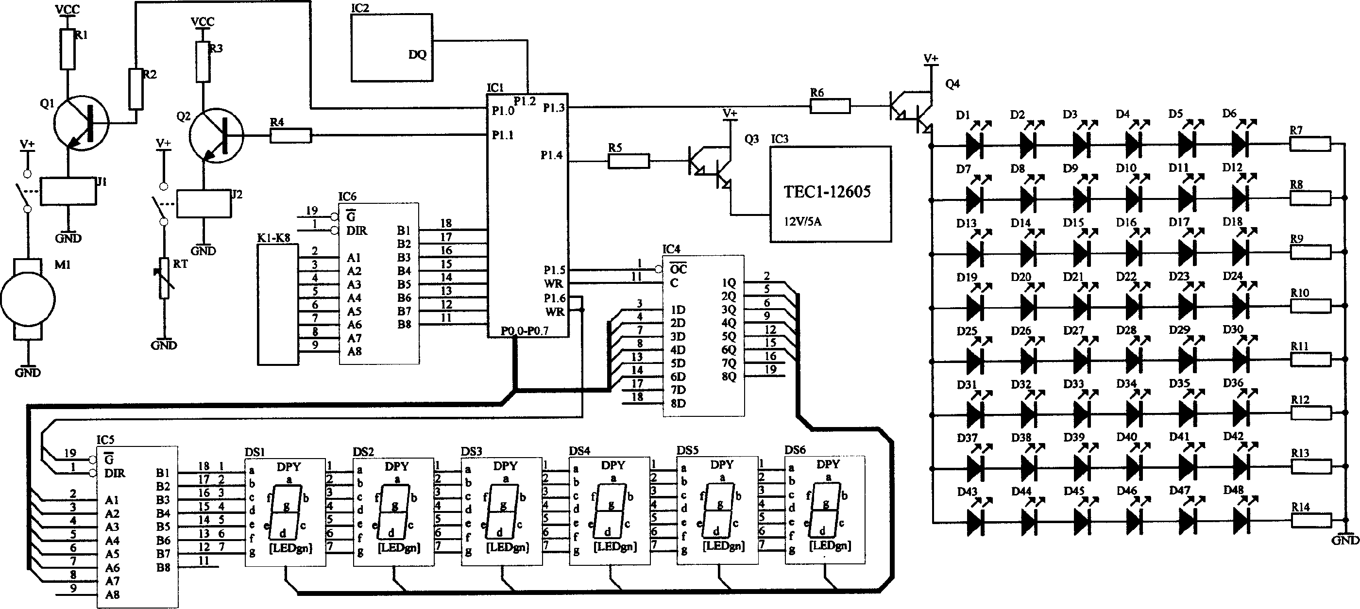 Plant growing controller with high power luminous diode light source