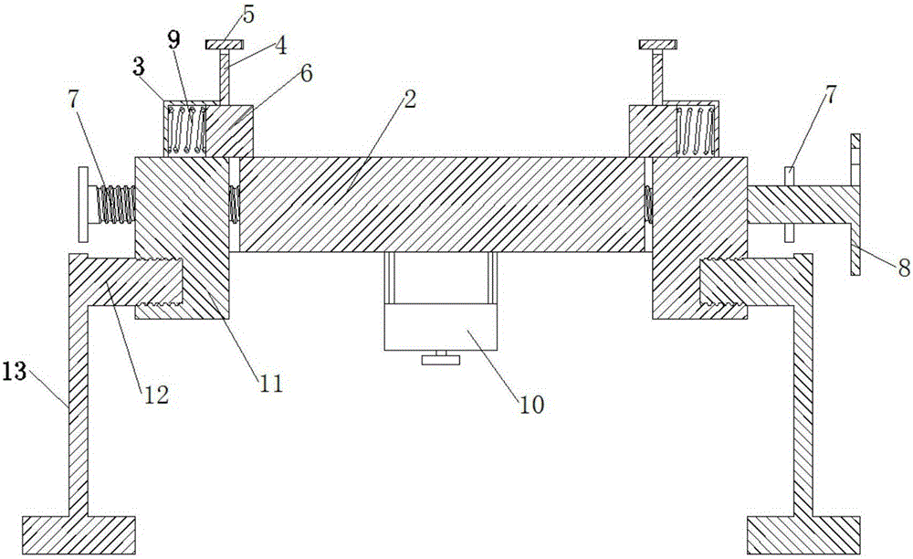 Turnover clamping device for woods