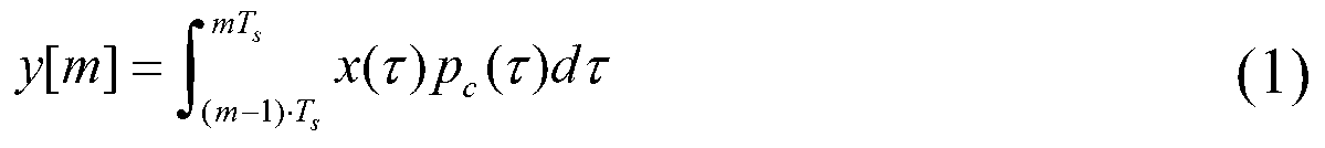 Analog signal compressed sampling method