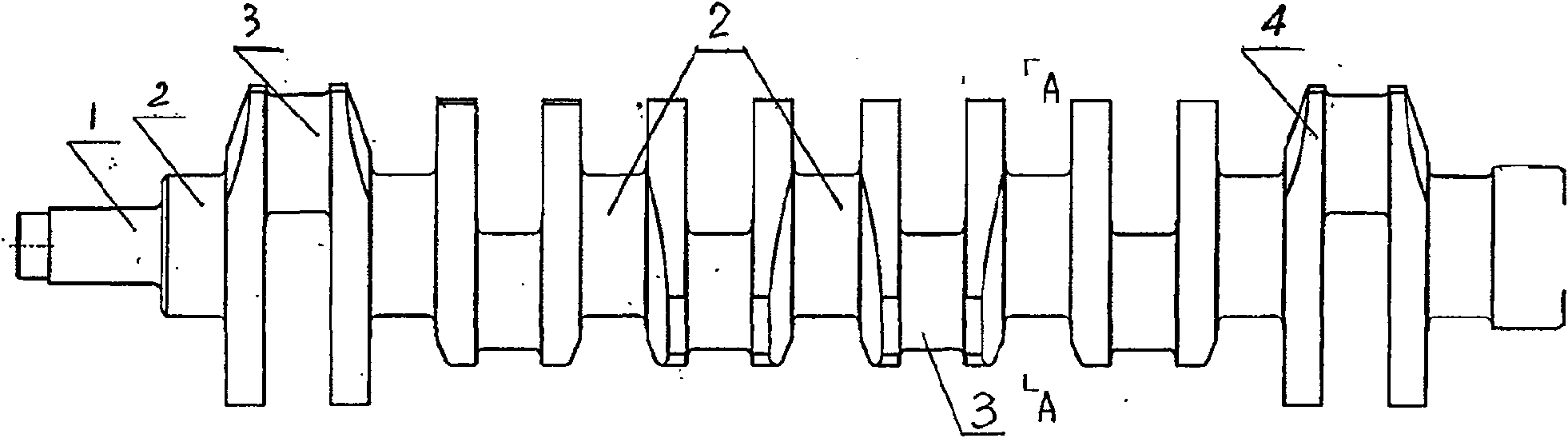 Engine ductile iron crankshaft