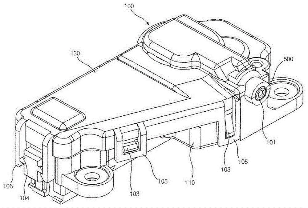 Door lock device for washing machine