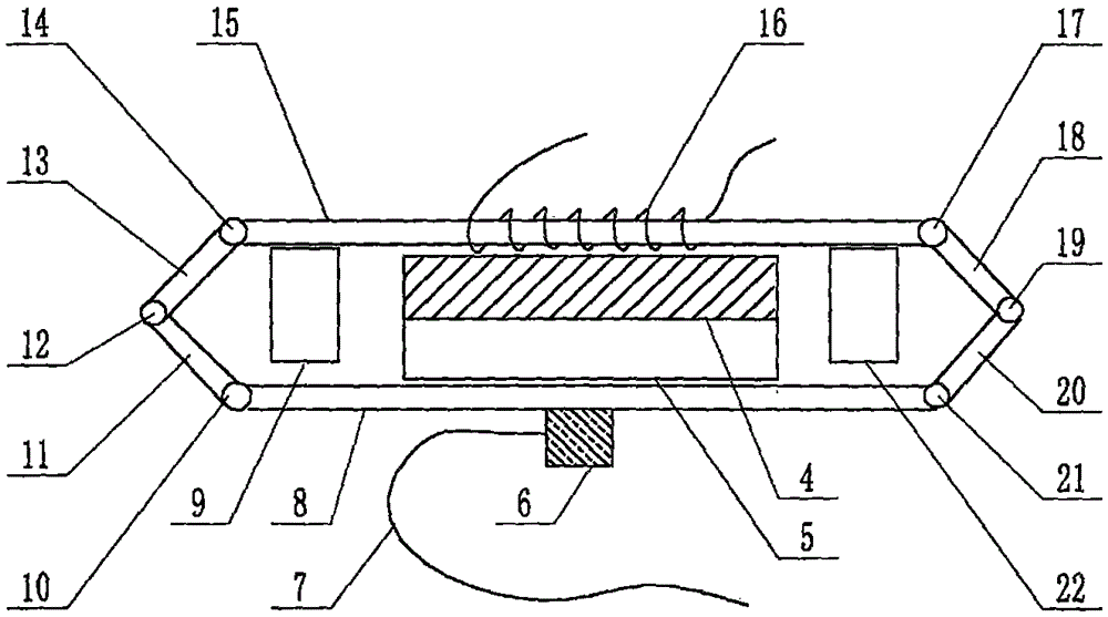 Six-channel micro-fluidic chip device for combined detection of abridged tumor markers