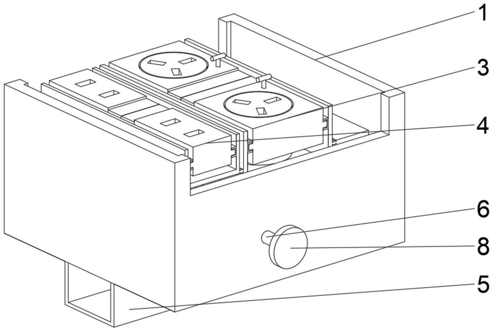 Wall socket with adjustable jack height