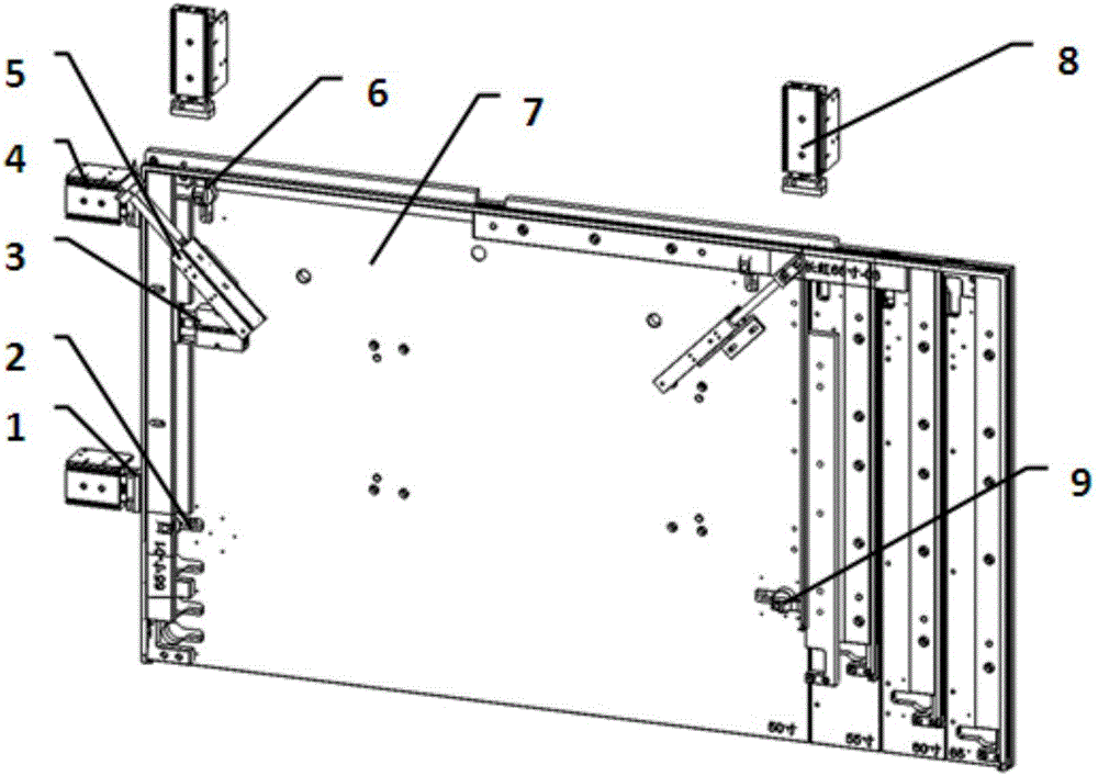 Automatic frame locating device and method