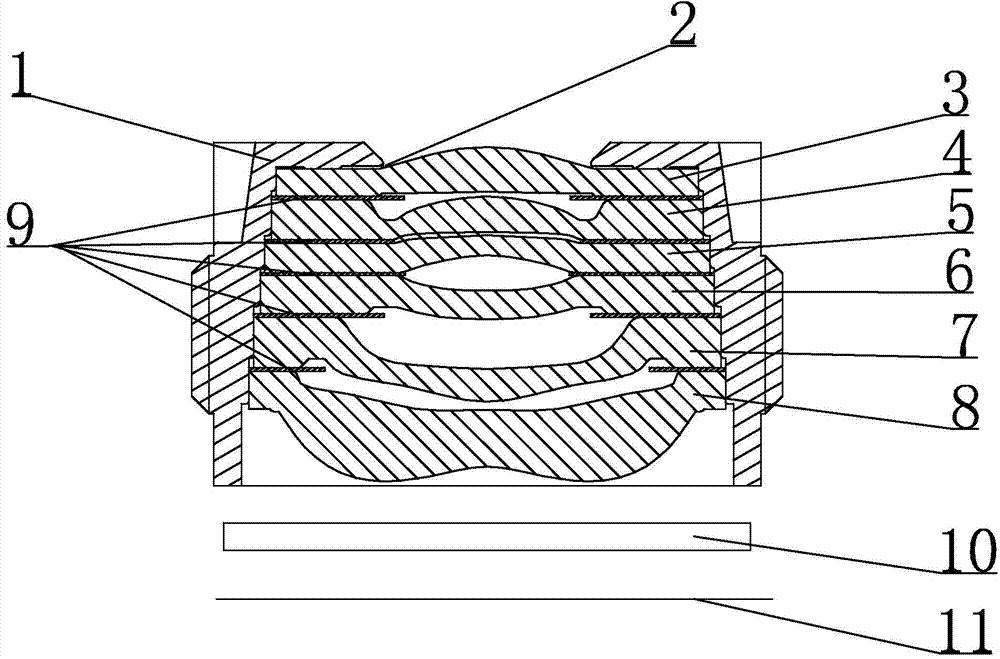 High-image-quality wide-angle optical camera lens