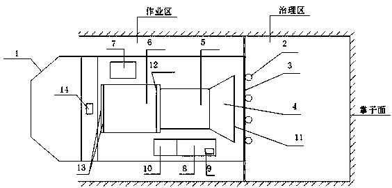 Tunnel dust removal system and method