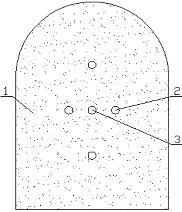 Hydrofracturing sectional blasting fast tunnel excavation method