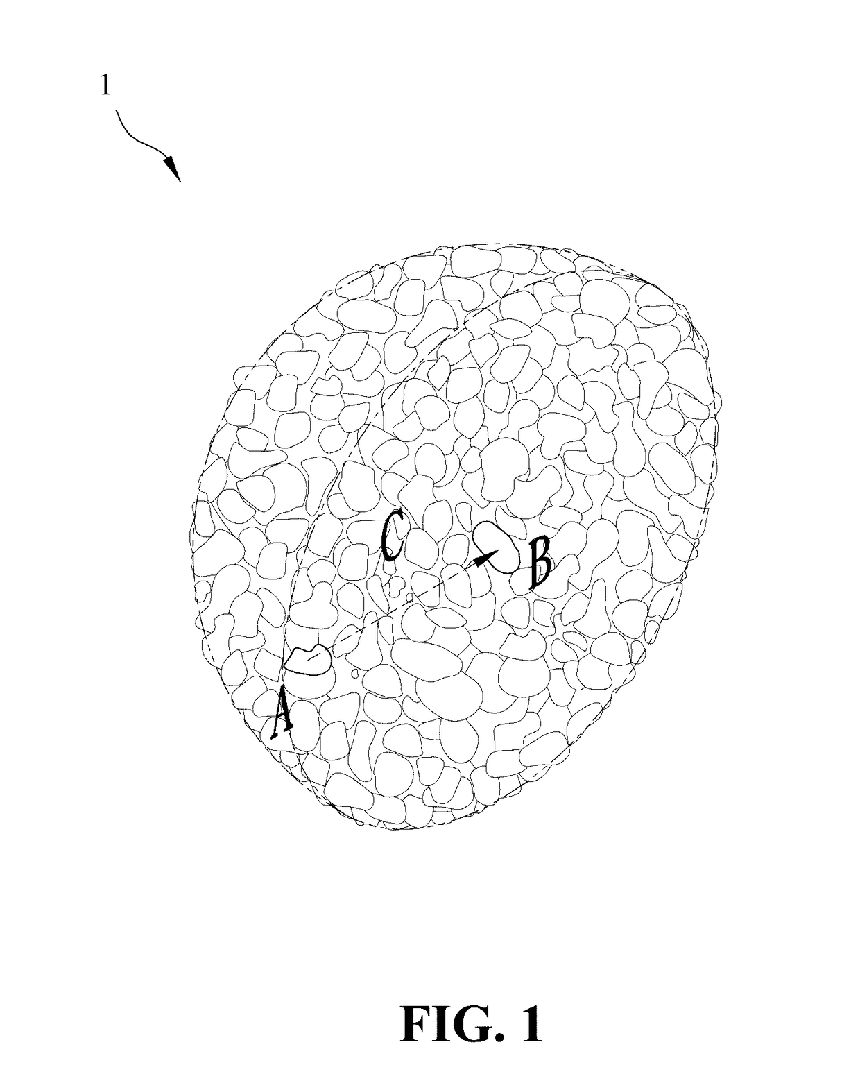 Metal gradient-doped cathode material for lithium batteries and its production method