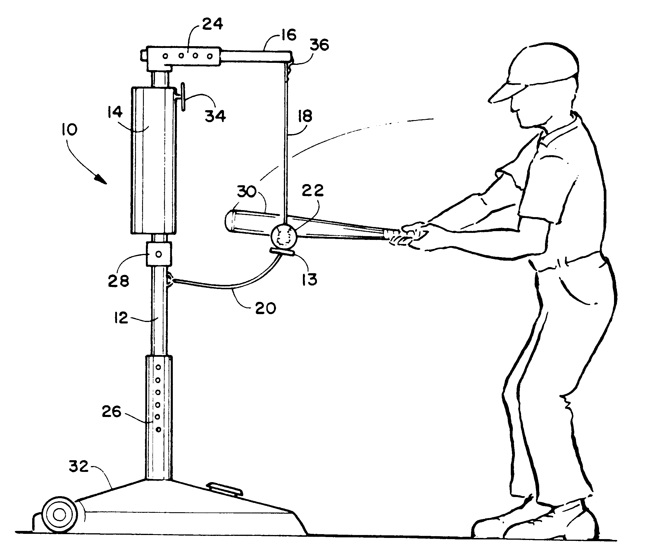 Baseball striking practice device