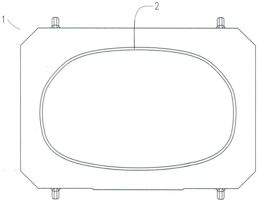 Special-shaped curved-surface aramid fiber paper honeycomb simple pre-shaping die and manufacturing method thereof