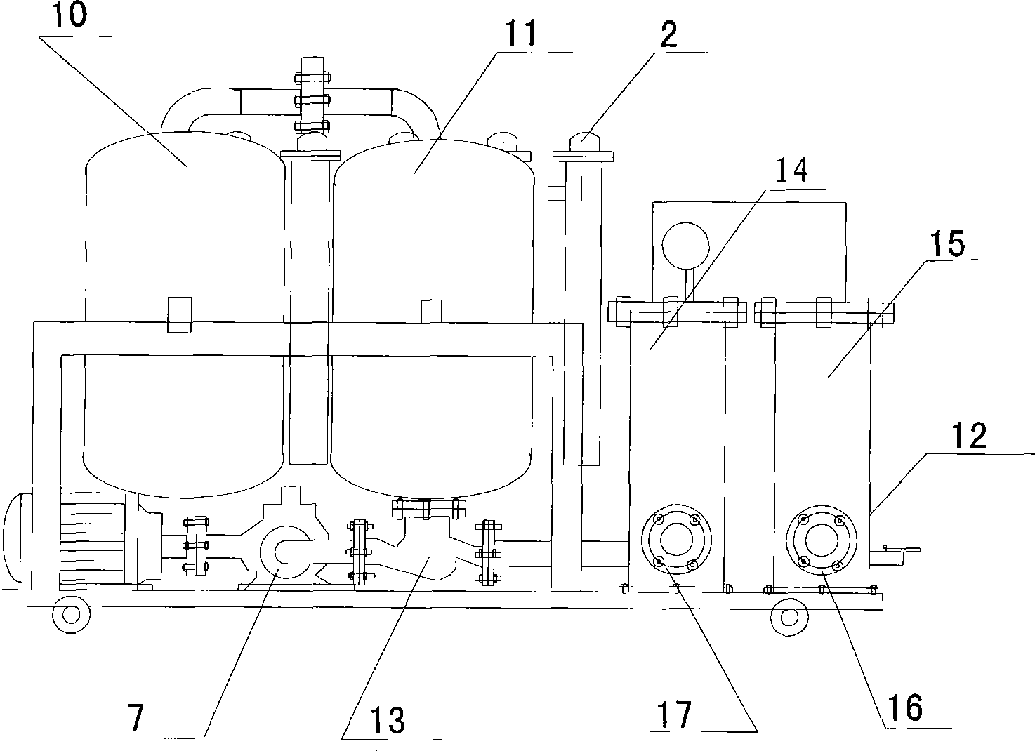 Intelligent high-performance automatic oil purification apparatus