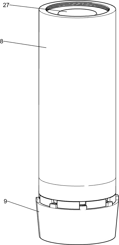 Device for additionally installing rubber sleeve on flange accessory