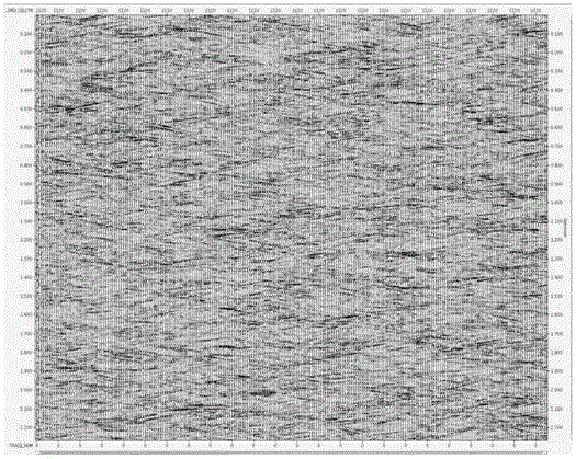 Processing method for eliminating random noises of two dimensional seismic data