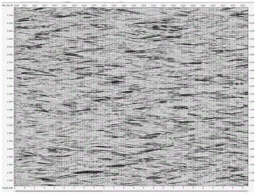 Processing method for eliminating random noises of two dimensional seismic data