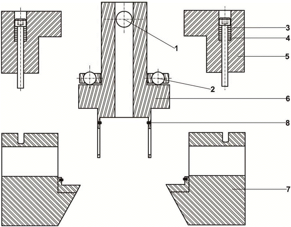 Small-size rotating type diamond anvil cell press device