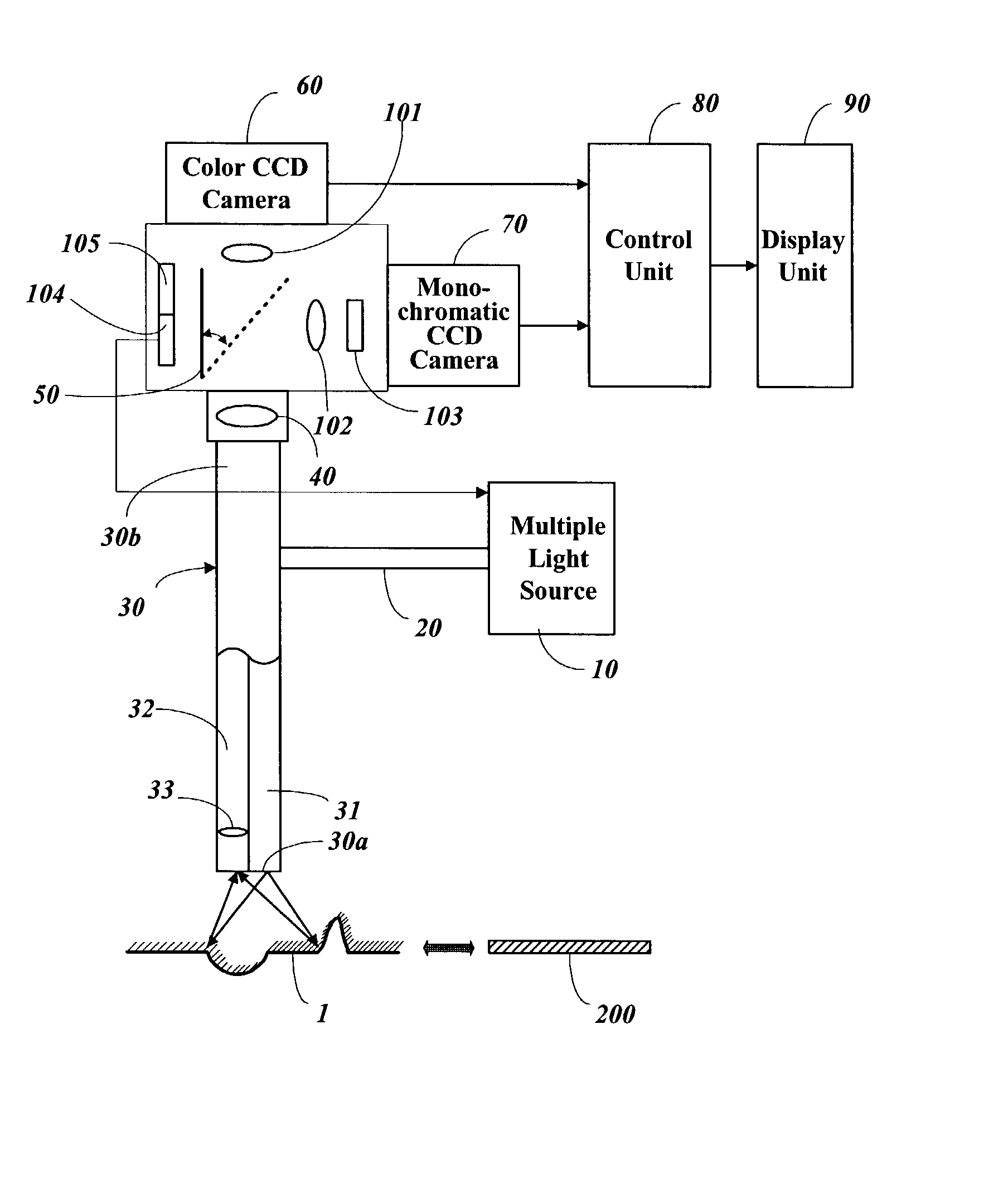 Fluorescence endoscope apparatus and method for imaging tissue within a body using the same
