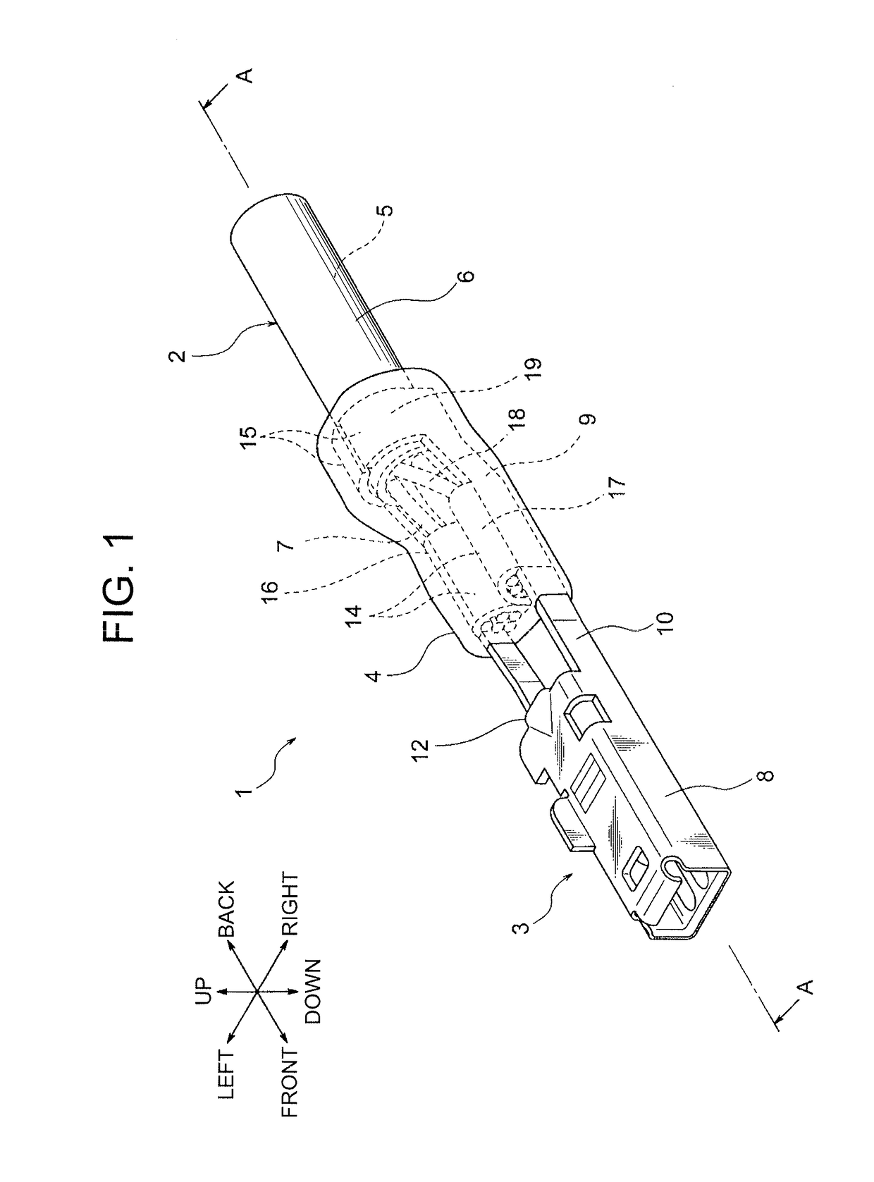 Terminal with wire, manufacturing method of terminal with wire, and wire harness