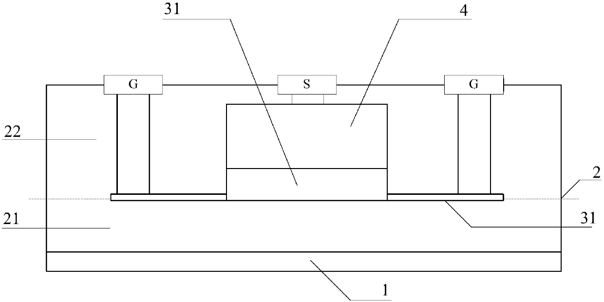 Stress silicon detector for C band and making method thereof