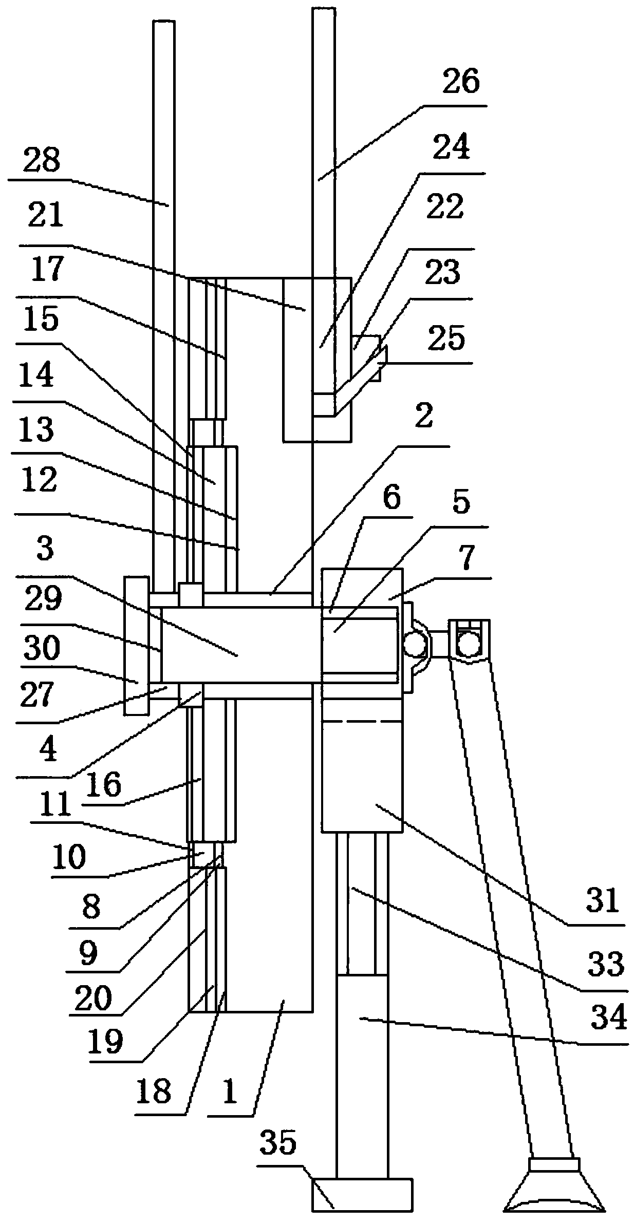 Modern history time, event and people correspondence query device and use method thereof