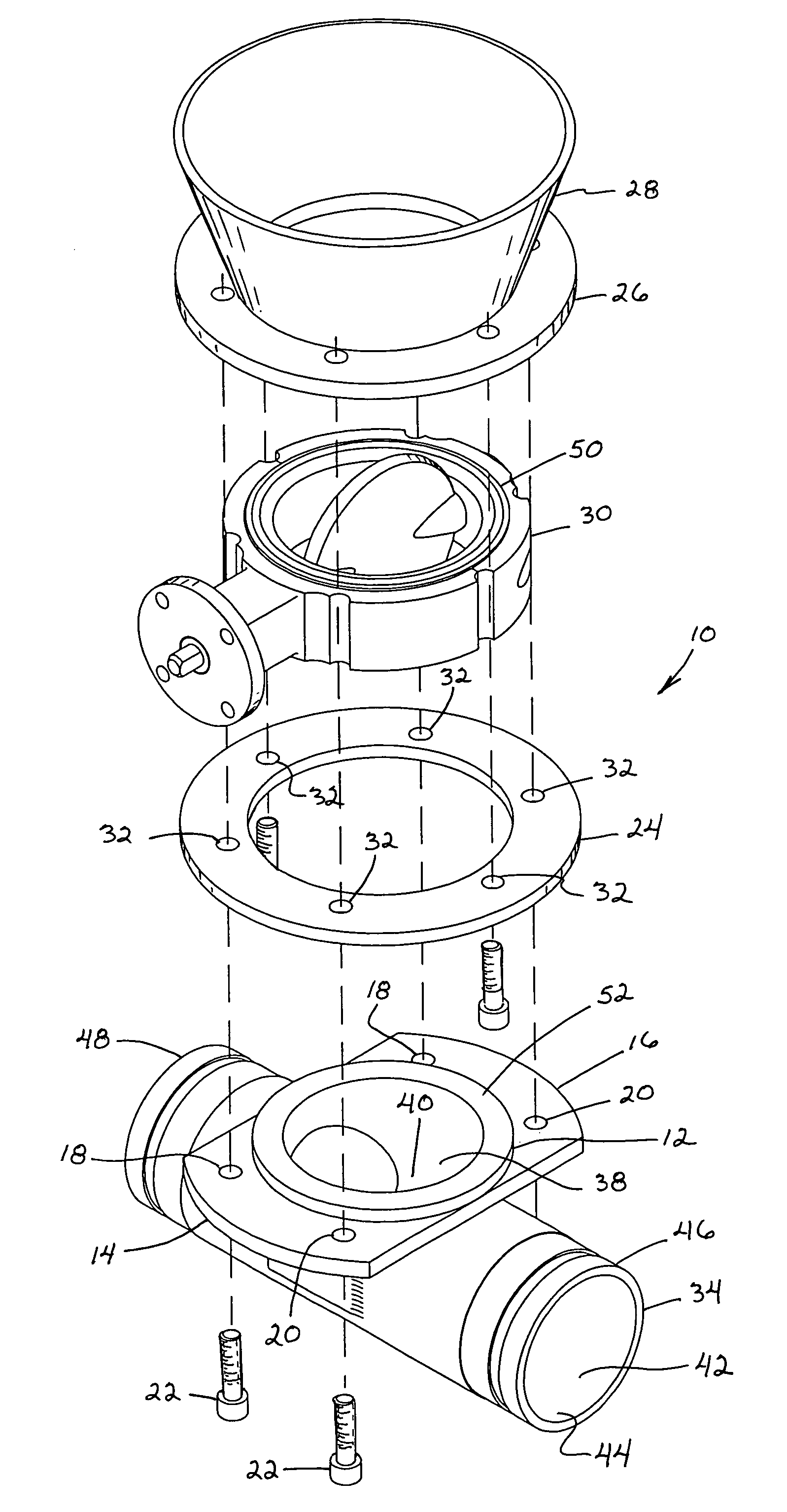 Dual flange tee