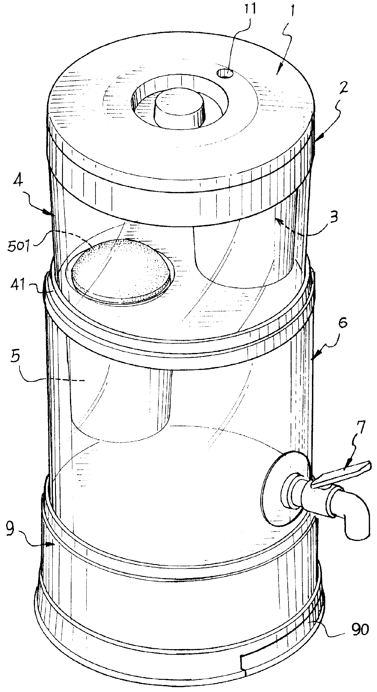 Mineral filtering apparatus