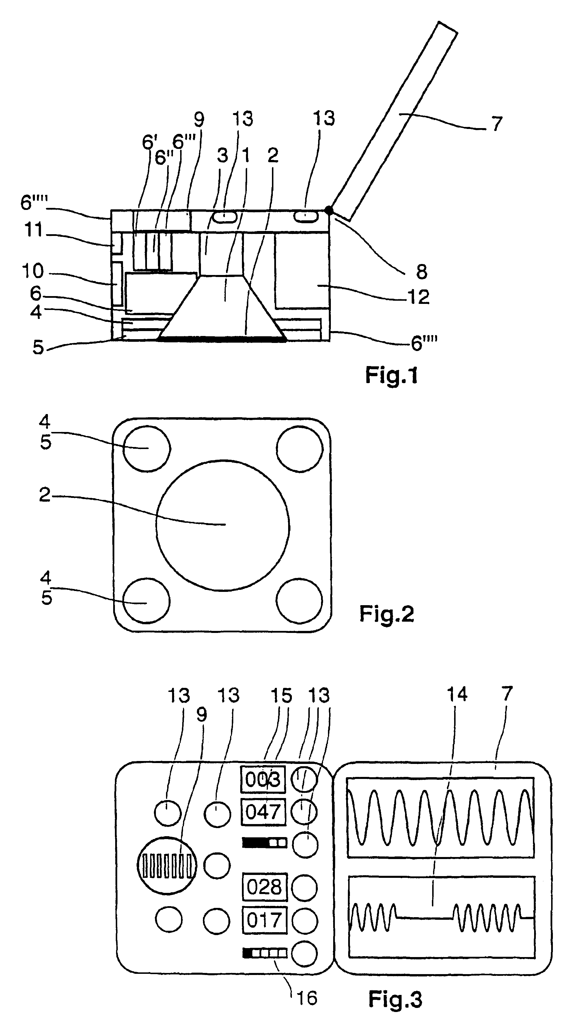 Device for verifying and monitoring vital parameters of the body