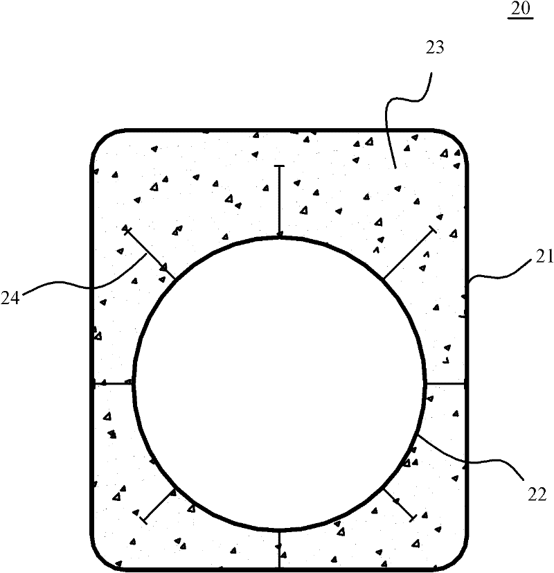 frp-concrete-steel double-wall composite pipe beam and beam-slab composite structure using the beam