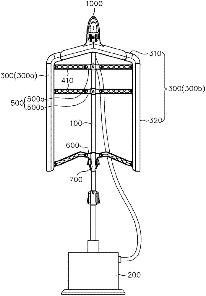 Standing steam iron