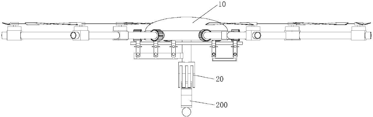 Wire-dropping operation device for double-head block and treatment method for foreign objects on wires