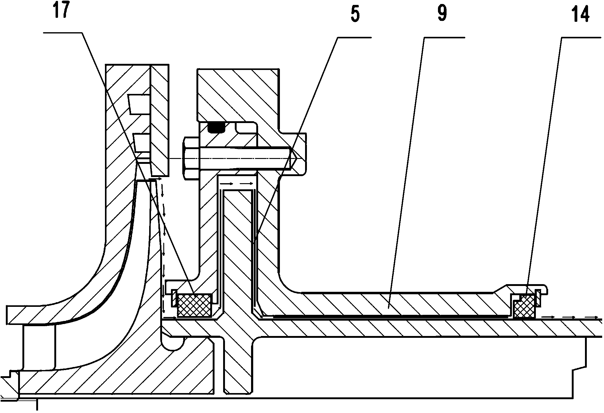 Power-driven gas compressor of novel structure