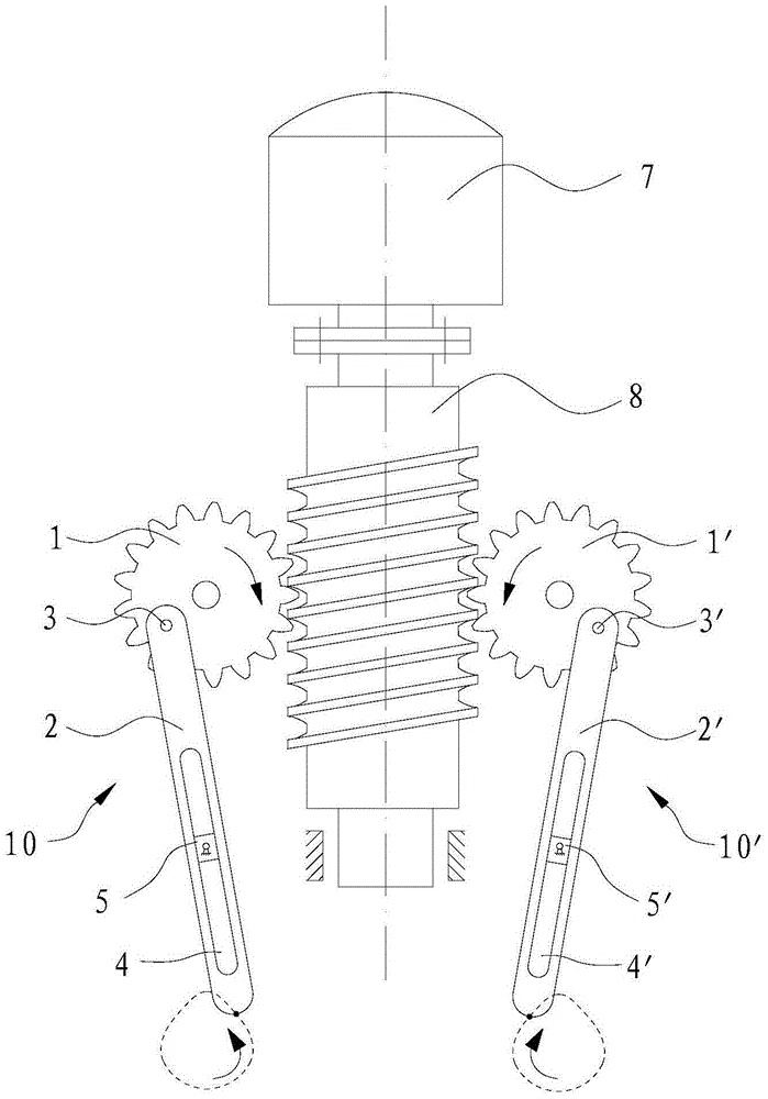 An electric hand rubbing bionic device