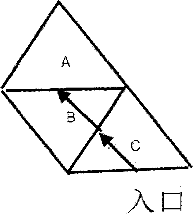 Method for tracking contour line to boundary and fault based on triangular mesh